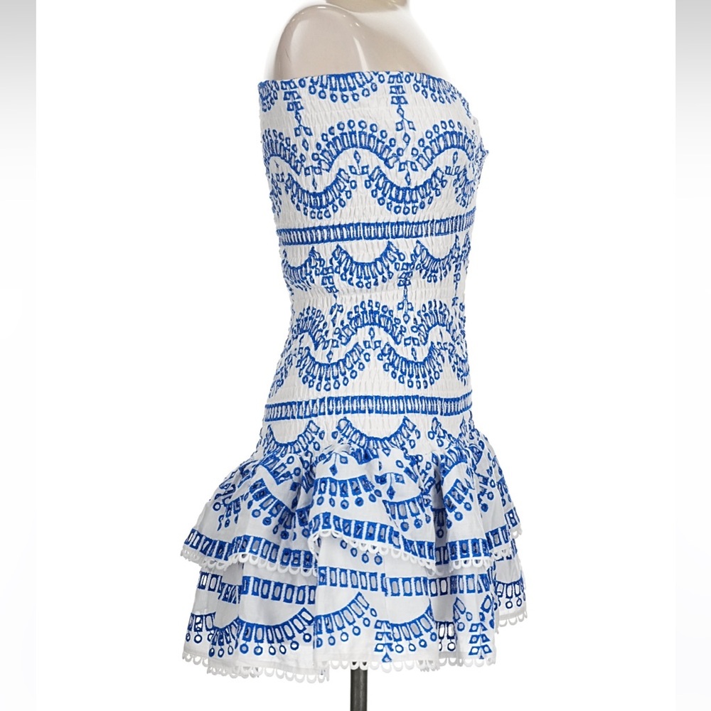 Commense Ripple Strapless Tiered Hem With Scalloped Detailing Dress - Size M - Picture 12 of 16